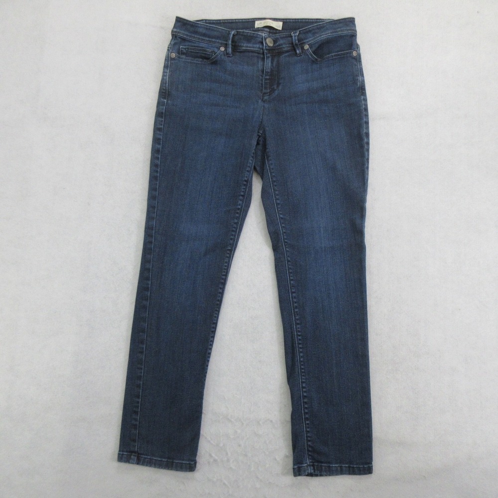 J.Jill Womens Jeans Size 6 Petite Authentic Fit Slim Leg Dark Wash Stretch